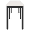banc Blanc 200 x 35 x 45 cm Bois de pin massif 613996613996