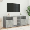 Meuble TV avec lumières LED gris béton 120x30x50 cm 613997613997
