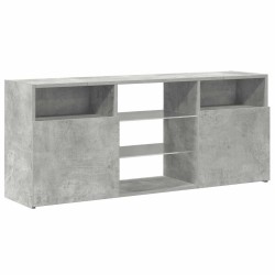 Meuble TV avec lumières LED gris béton 120x30x50 cm 613997613997