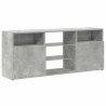 Meuble TV avec lumières LED gris béton 120x30x50 cm 613997613997