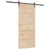 Porte coulissante Naturel 100 x 208 cm Bois de pin massif 614000614000