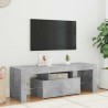 Meuble TV avec lumières LED gris béton 120x35x40 cm 614001614001