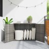 Armoire de rangement jardin Gris 100x55,5x80 cm Résine tressée 614007614007