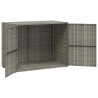 Armoire de rangement jardin Gris 100x55,5x80 cm Résine tressée 614007614007