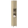 Armoire salle de bain chêne sonoma 30x30x190 cm 614010614010