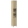 Armoire salle de bain chêne sonoma 30x30x190 cm 614010614010