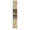 Armoire salle de bain chêne sonoma 30x30x190 cm 614010614010