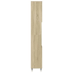 Armoire salle de bain chêne sonoma 30x30x190 cm 614010614010