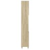 Armoire salle de bain chêne sonoma 30x30x190 cm 614010614010