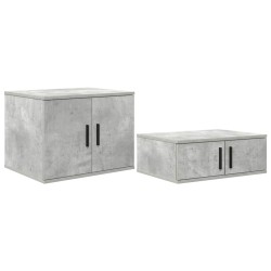 Armoire de rangement 2 pcs Gris béton 103 x 41 x 40 cm 614019614019