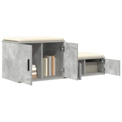 Armoire de rangement 2 pcs Gris béton 103 x 41 x 40 cm 614019614019