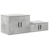 Armoire de rangement 2 pcs Gris béton 103 x 41 x 40 cm 614019614019