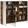 Armoire Miroir de Salle de Bain Chêne fumé 80 x 14.5 x 70 cm 614026614026