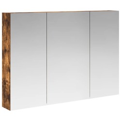 Armoire Miroir de Salle de Bain Chêne fumé 100 x 14,5 x 70 cm 614027614027