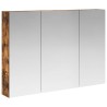 Armoire Miroir de Salle de Bain Chêne fumé 100 x 14,5 x 70 cm 614027614027