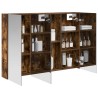 Armoire Miroir de Salle de Bain Chêne fumé 100 x 14,5 x 70 cm 614027614027