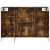 Armoire Miroir de Salle de Bain Chêne fumé 100 x 14,5 x 70 cm 614027614027