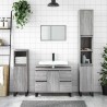 Armoire salle de bain sonoma gris 80x33x60 cm bois d'ingénierie 614029614029