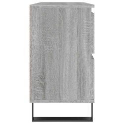 Armoire salle de bain sonoma gris 80x33x60 cm bois d'ingénierie 614029614029