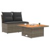 2 Pièce Canapé du milieu de jardin avec table relevable 614033614033