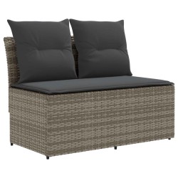 2 Pièce Canapé du milieu de jardin avec table relevable 614033614033