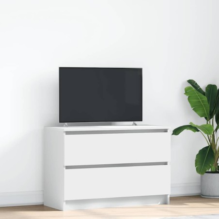 Meuble TV blanc 80x35x54 cm bois d'ingénierie 614039614039