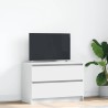 Meuble TV blanc 80x35x54 cm bois d'ingénierie 614039614039