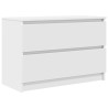 Meuble TV blanc 80x35x54 cm bois d'ingénierie 614039614039