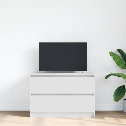 Meuble TV blanc 80x35x54 cm bois d'ingénierie 614039614039