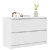 Meuble TV blanc 80x35x54 cm bois d'ingénierie 614039614039