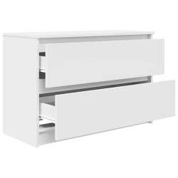 Meuble TV blanc 80x35x54 cm bois d'ingénierie 614039614039