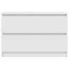 Meuble TV blanc 80x35x54 cm bois d'ingénierie 614039614039