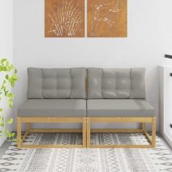 2 Pièce Sofa de milieu extérieur Polyester Blanc 614046614046