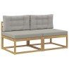 2 Pièce Sofa de milieu extérieur Polyester Blanc 614046614046