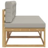 2 Pièce Sofa de milieu extérieur Polyester Blanc 614046614046