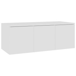 Meuble TV Blanc 80x34x30 cm Bois d'ingénierie 614048614048