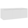 Meuble TV Blanc 80x34x30 cm Bois d'ingénierie 614048614048