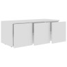 Meuble TV Blanc 80x34x30 cm Bois d'ingénierie 614048614048