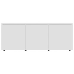 Meuble TV Blanc 80x34x30 cm Bois d'ingénierie 614048614048