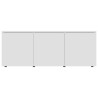 Meuble TV Blanc 80x34x30 cm Bois d'ingénierie 614048614048