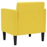 Fauteuil canapé avec accoudoirs tissu jaune clair 53 cm 614051614051