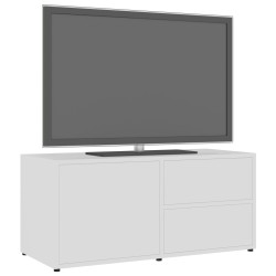Meuble TV Blanc 80x34x36 cm Bois d'ingénierie 614053614053