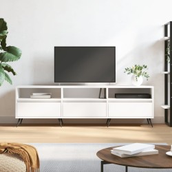 Meuble TV blanc 150x30x44,5 cm bois d'ingénierie 614055614055