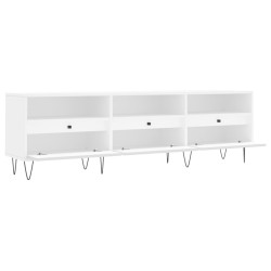 Meuble TV blanc 150x30x44,5 cm bois d'ingénierie 614057614057