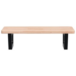 Étagère de vasque murale acier et bois de chêne massif 614058614058