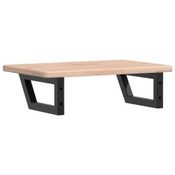 Étagère de vasque murale acier et bois de chêne massif 614058614058