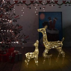 Famille de rennes de décoration Acrylique 160 LED blanc chaud 614062614062