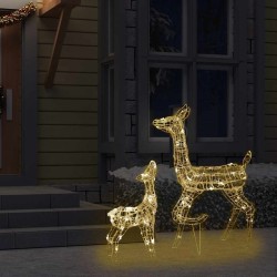 Famille de rennes de décoration Acrylique 160 LED blanc chaud 614062614062