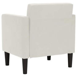 Fauteuil canapé avec accoudoirs couleur crème 53 cm velours 614063614063