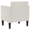 Fauteuil canapé avec accoudoirs couleur crème 53 cm velours 614063614063